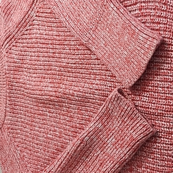 Gap Coral Chunky Cotton Knit Wide Crewneck Sweater - Picture 8 of 10